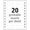 The Mighty Badge Badge Kit, Magnetic, Laser, Reusable, 1"x3", 10/PK, SR 5PK AVE71206 - alternate 9